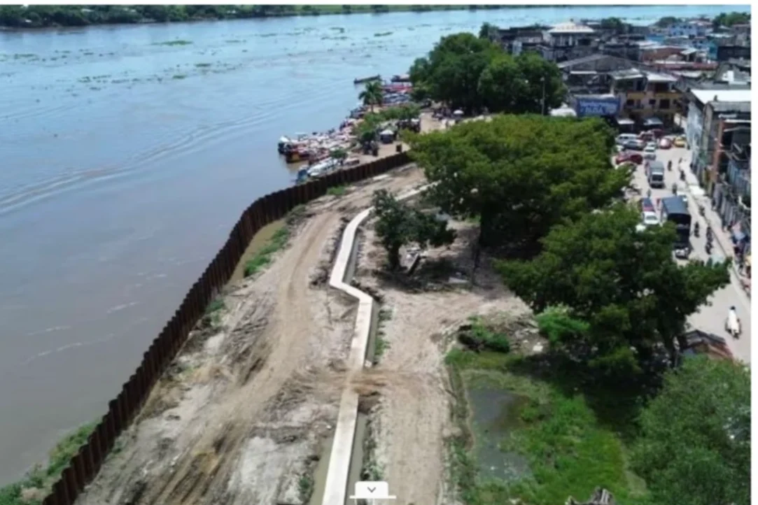 Malecón de Magangué alcanza un 97 % de avance