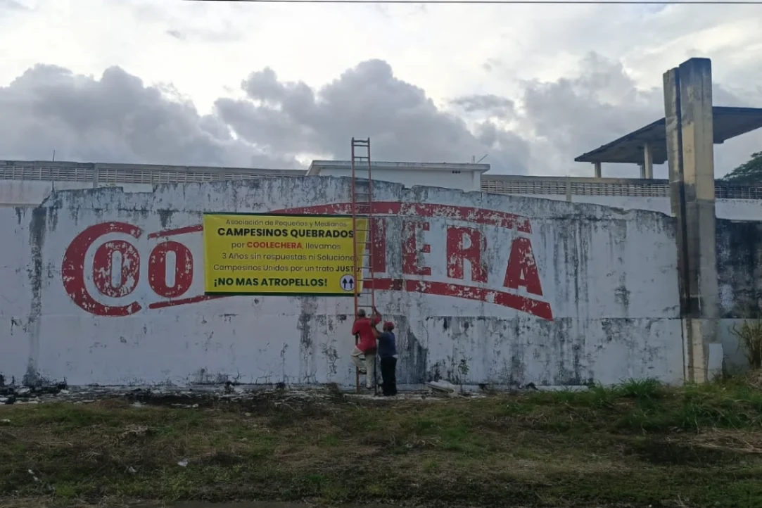 Por millonaria deuda asociados de Coolechera se toman predio en Sincelejo