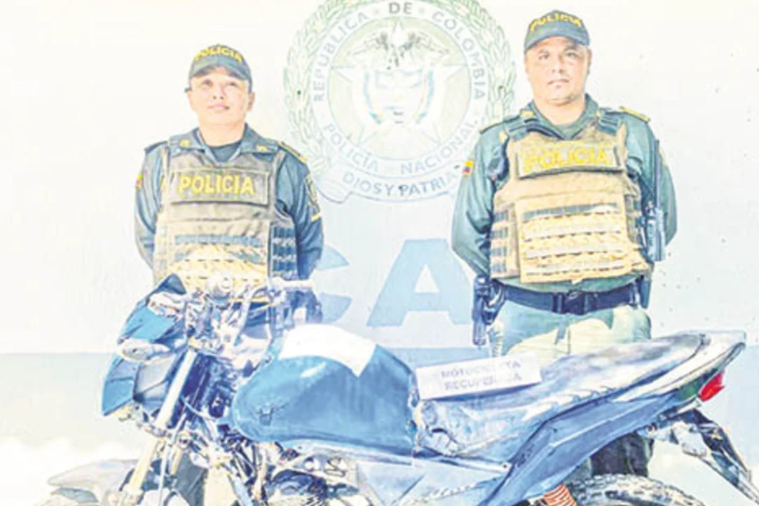 Recuperan moto que había sido hurtada