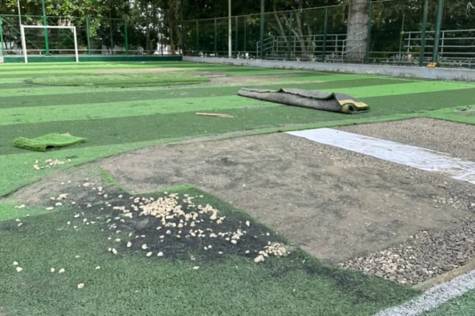Inicia remodelación de la cancha El Yorka en El Cortijo