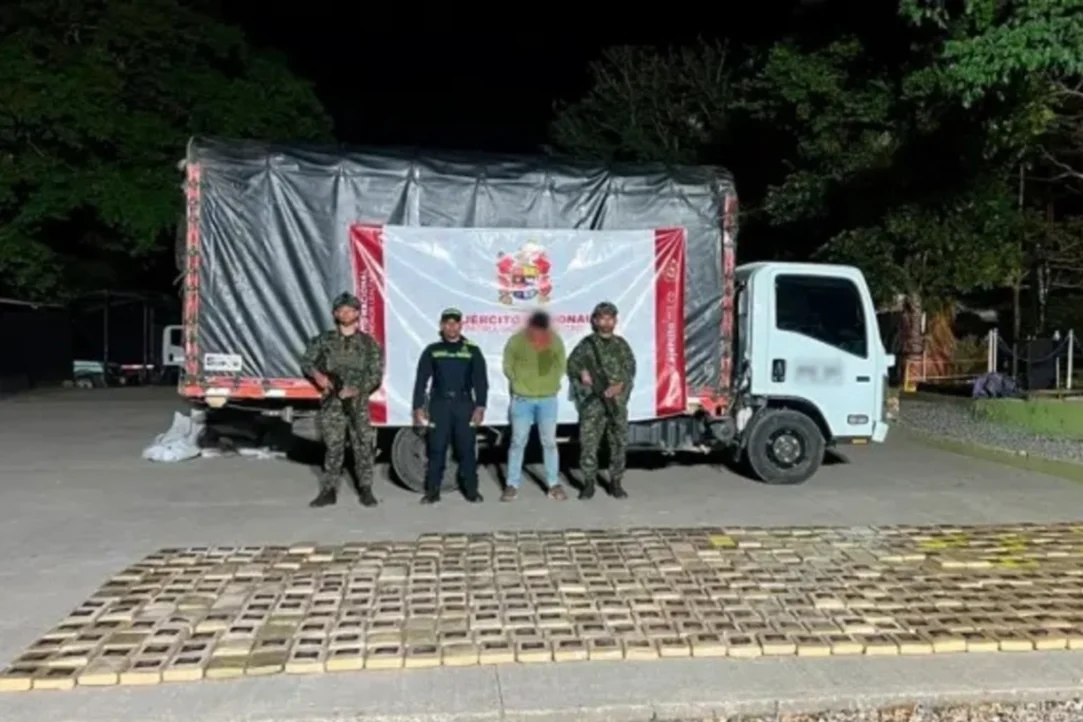Incautan 550 kilos de marihuana en Huila
