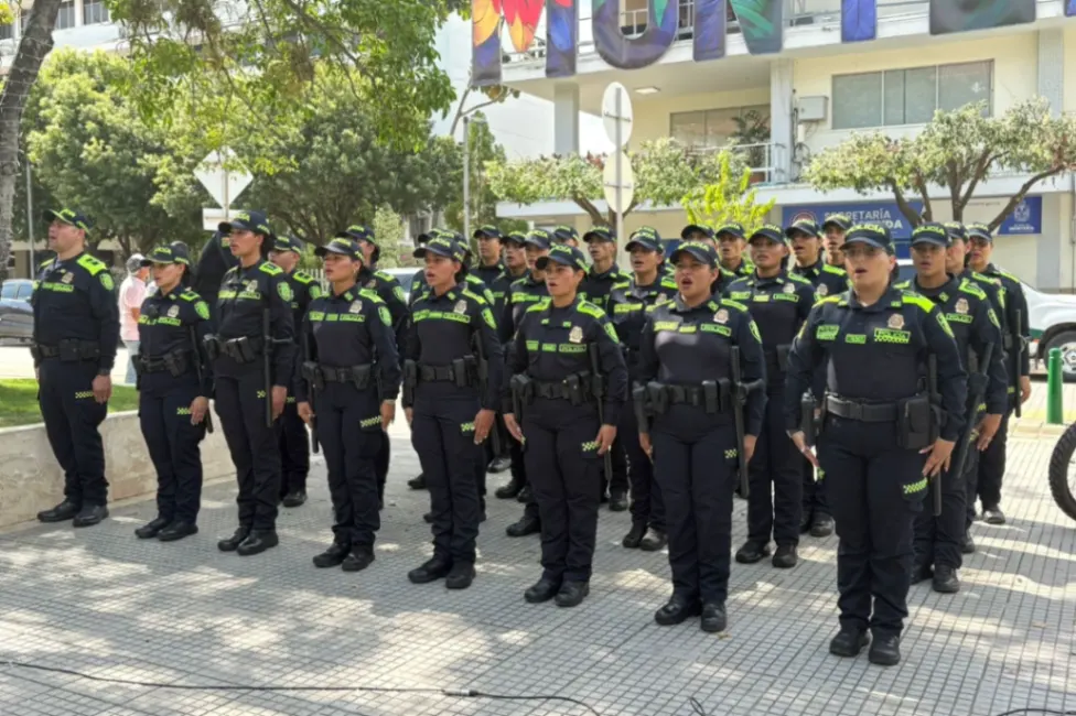 Llegada de 26 nuevos policías fortalece el Plan Una Navidad con Propósito en Montería