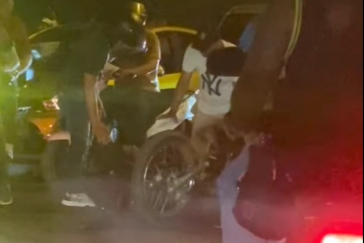 Motociclista herido en siniestro vial
