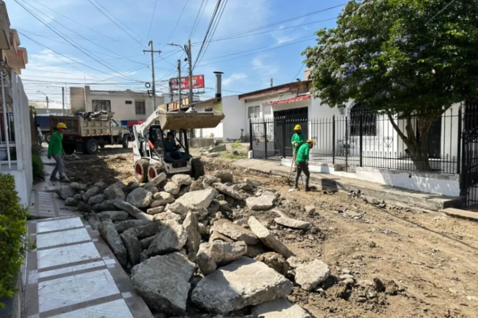 La estrategia 'Calles de Primera' comienza a transformar la calle 27 A del barrio El Socorro