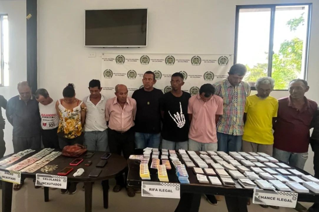 Desarticulan red de juegos ilegales en el San Jorge, el operativo dejó 11 capturados