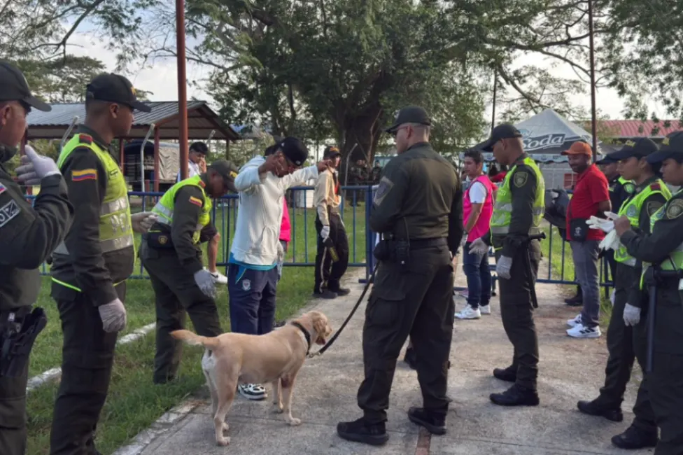 Policía garantizó seguridad en partido Jaguares F.C. v Internacional en Montería