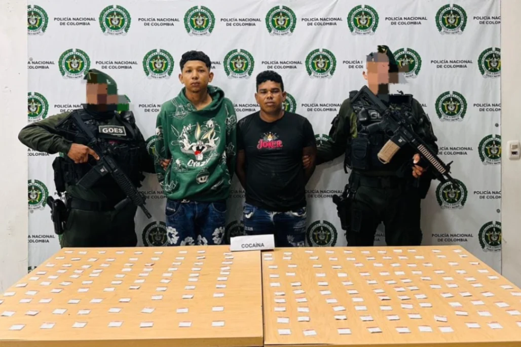 Presuntos jíbaros fueron sorprendidos con más de 200 gramos de cocaína