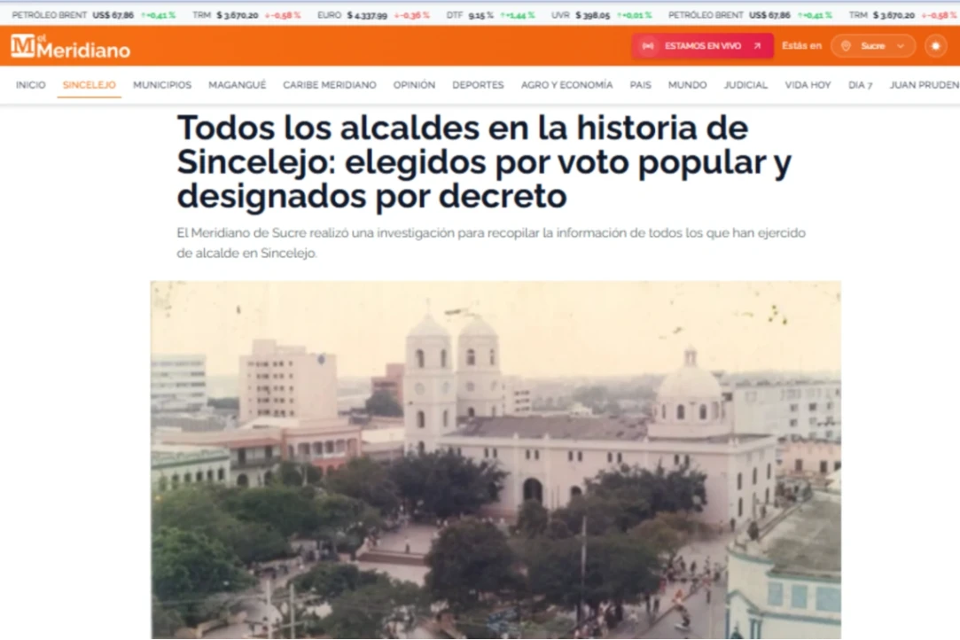 La memoria de El Meridiano, en la web