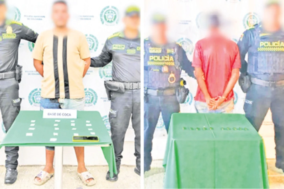 Dos hombres fueron capturados por la 'Metro'