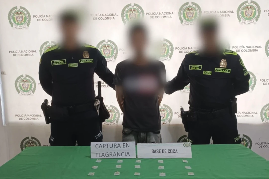 Lo capturaron con base de coca