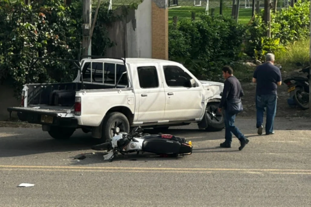 Motociclista resultó herido