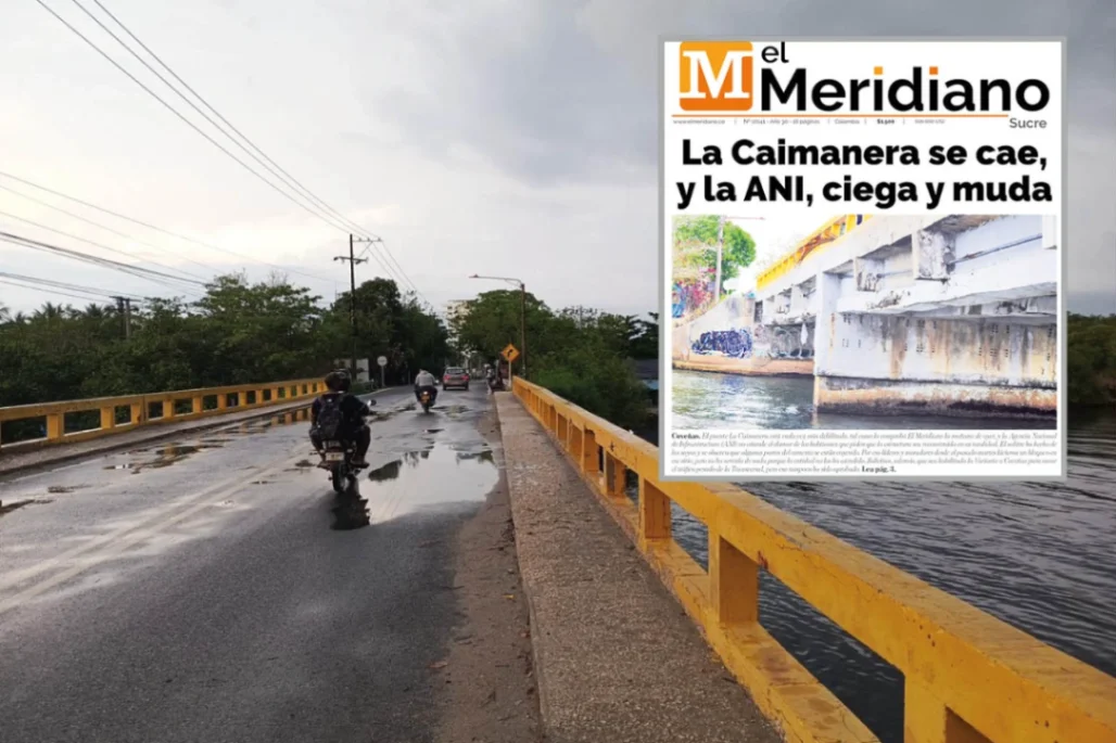 Puente sobre la boca de la Ciénaga La Caimanera, olvidado