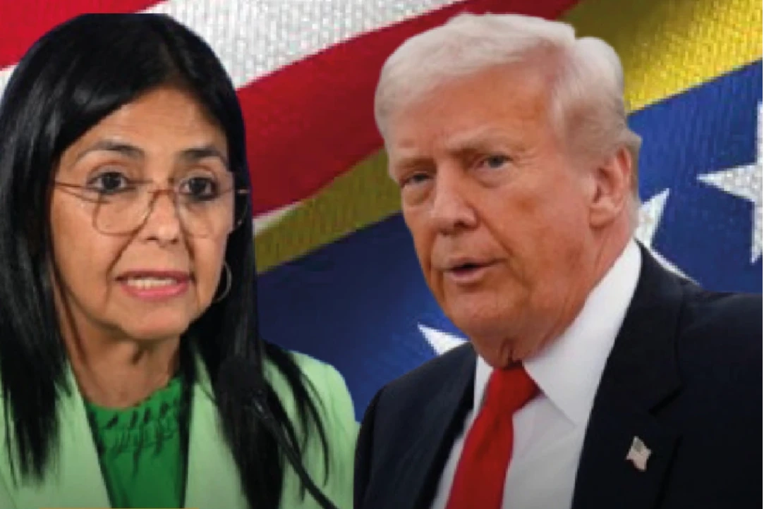 Delcy Rodríguez califica de 'amigo' a Trump y le solicita levantar sanciones a Venezuela