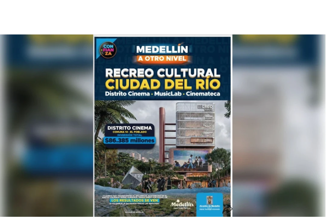 Recreo Cultural Ciudad del Río es una iniciativa que busca llevar a Medellín a otro nivel cultural