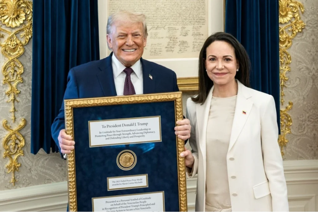 Trump se reúne por segunda vez con María Corina Machado en la Casa Blanca