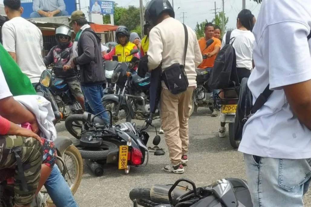 Imprudencia produce accidente