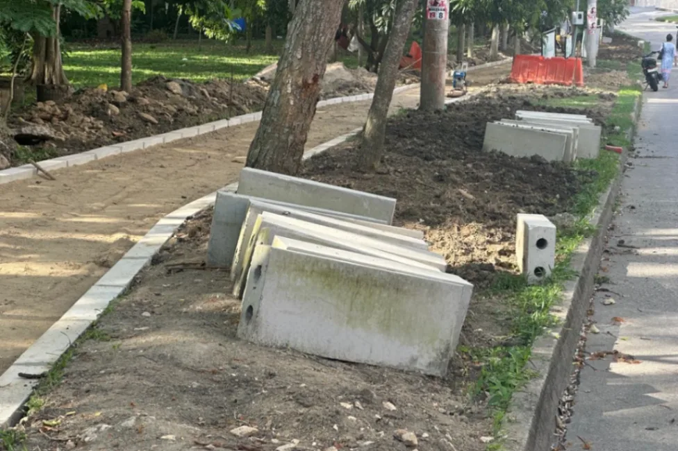 Alcaldía de Sincelejo avanza en la construcción de andenes en Venecia