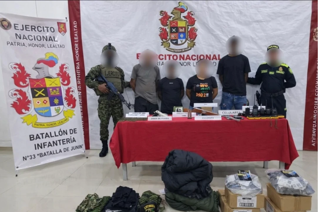 Cuatro capturados, serían del 'Clan del Golfo'