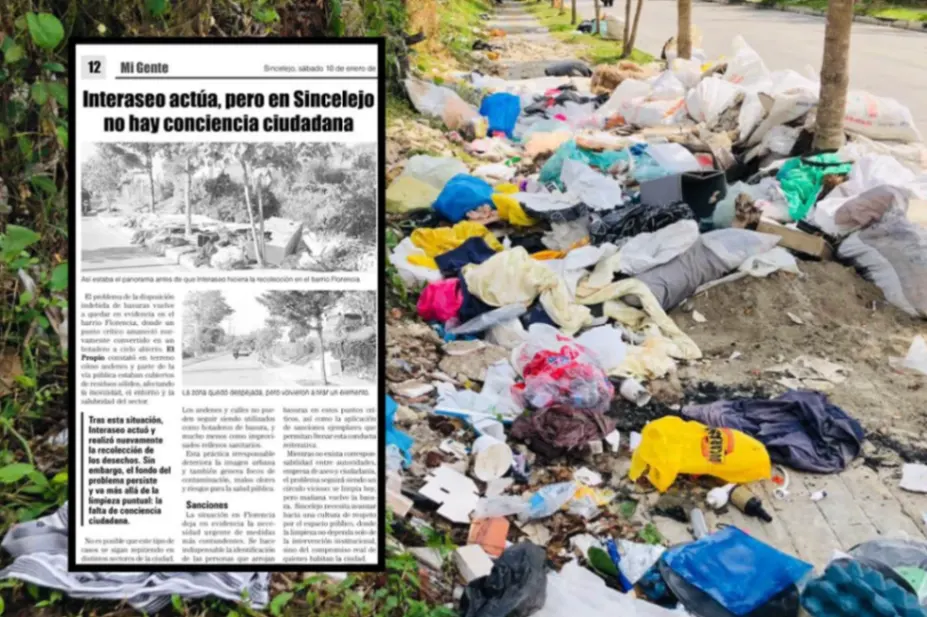 Basuras reaparecen en el barrio Florencia y se evidencia la falta de conciencia ciudadana
