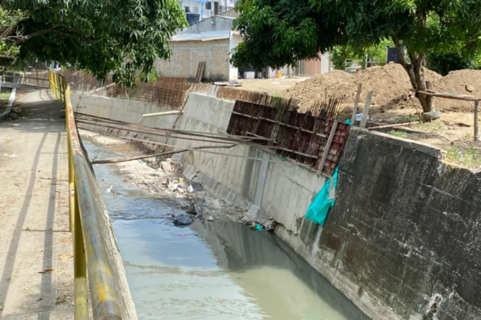 Canalización del arroyo Colomuto en Tierra Grata sería entregada en un mes