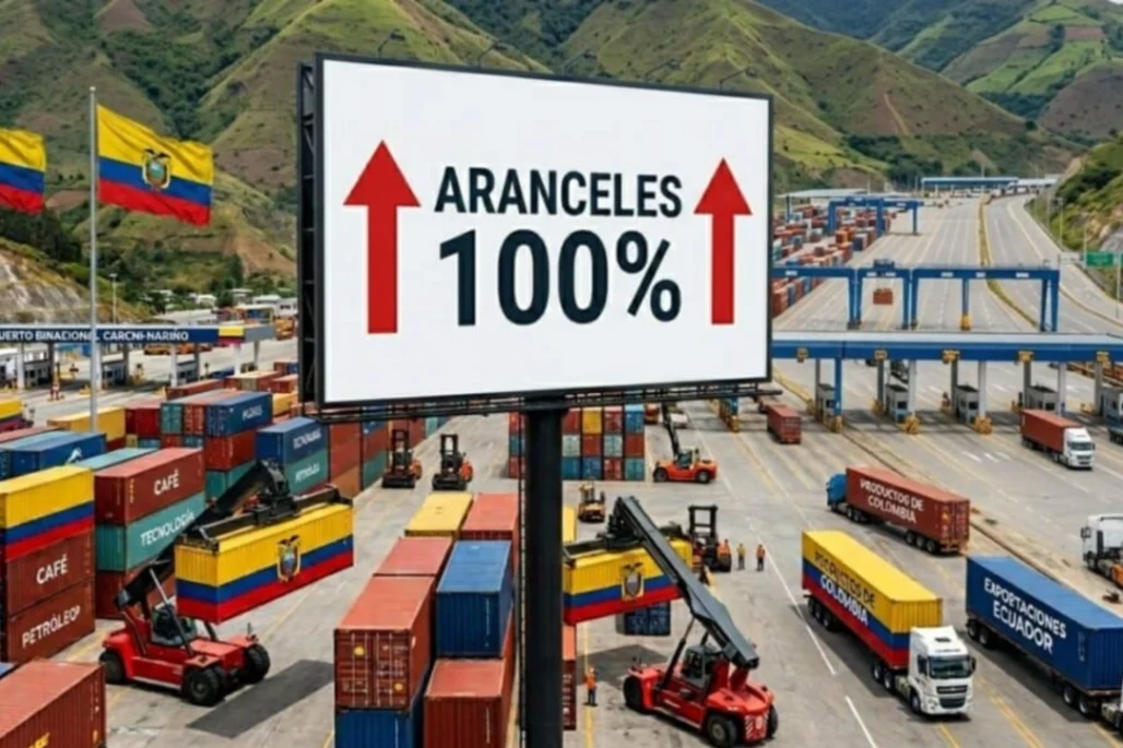 Colombia y Ecuador con las puertas del comercio cerradas