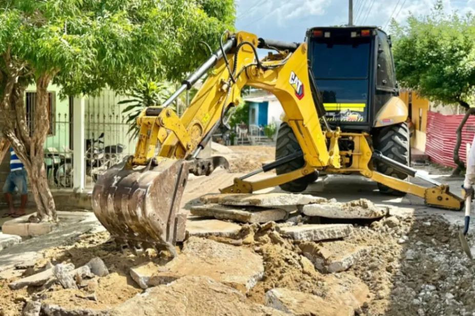 Calle Nueva, Ovejas comienza a pavimentarse tras más de 30 años de espera