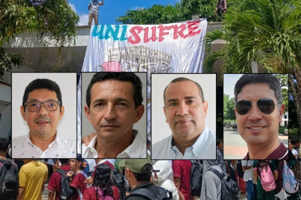 Paro, protesta y tensión en Unisucre por escándalo del 'Cartel de los Puntos'