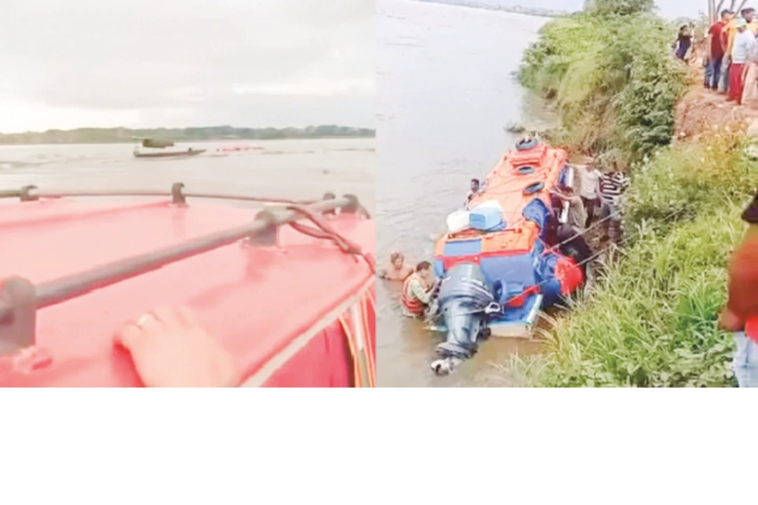 Naufragó chalupa en aguas del río Magdalena