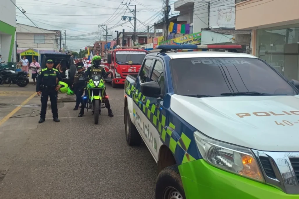 Policía Nacional garantizó la seguridad durante la jornada del Día Internacional del Trabajo en Montelíbano