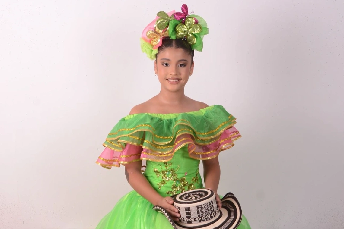 Reina Infantil Abby Arrieta Soto promueve cultura y tradiciones cordobesas