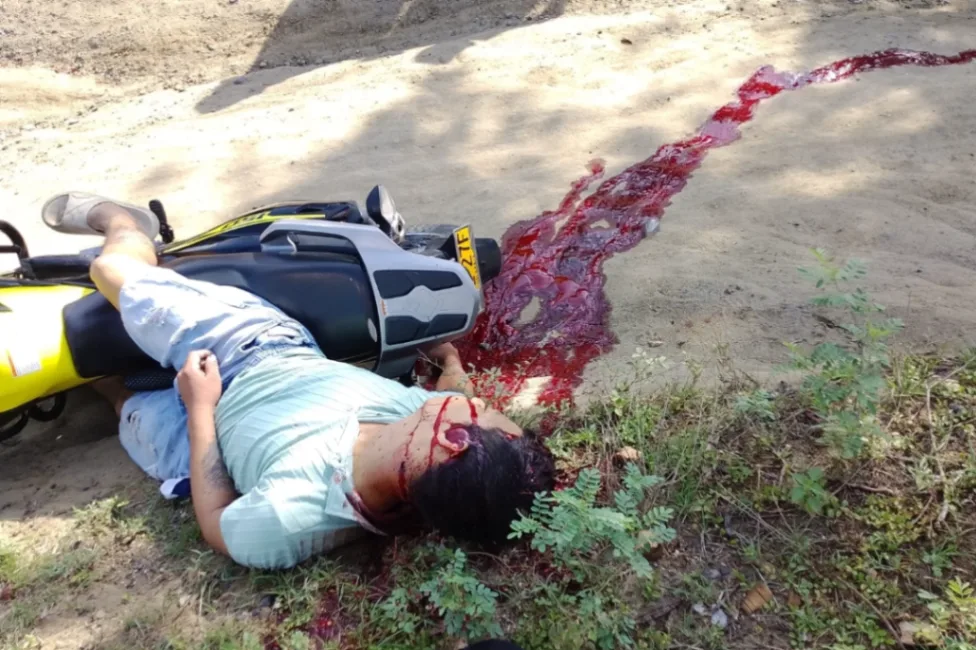 A 'el Saya' lo bajaron de la moto a disparos
