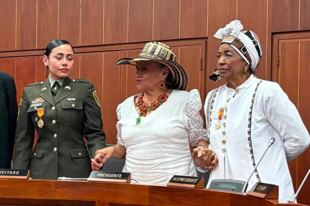 La profe Lina Rodríguez recibió del Senado la condecoración Grado de Caballero