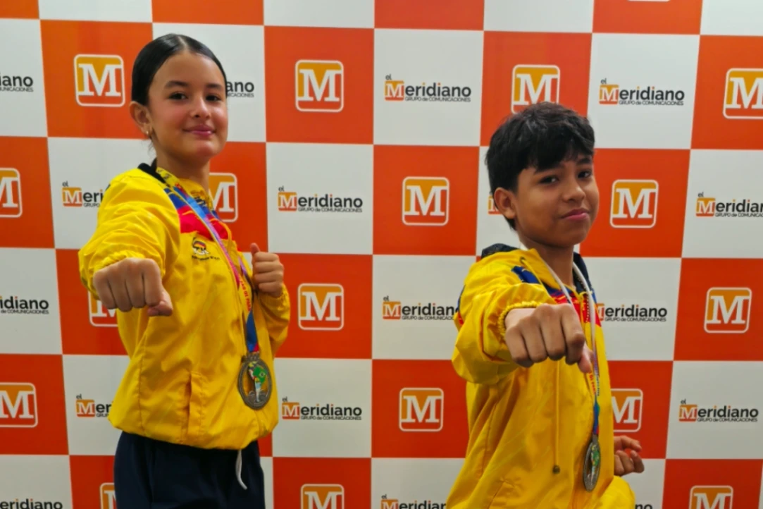 Karatecas Isabel Mejía y Joel Vanegas disfrutan sus éxitos internacionales