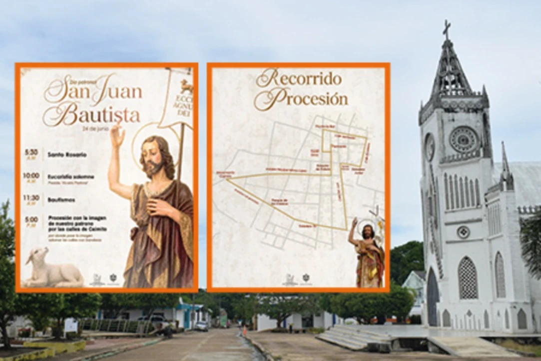 Caimito celebra 419 años de historia y honra a San Juan Bautista, su santo patrono