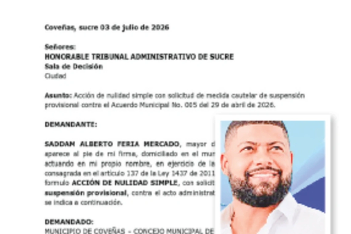 Buscan anular el acuerdo que fijó los porcentajes de subsidios de los servicios domiciliarios en Coveñas