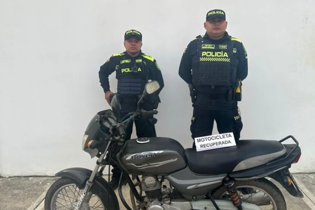 La moto habría sido hurtada en Medellín
