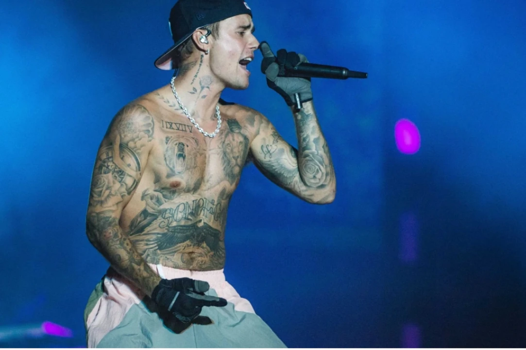 Justin Bieber llega al show de la final del mundial