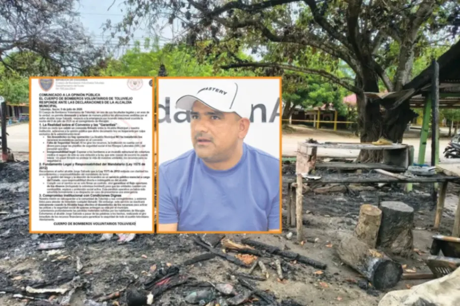 Bomberos de Toluviejo desmienten a Jorge Salcedo y exigen el giro de los recursos