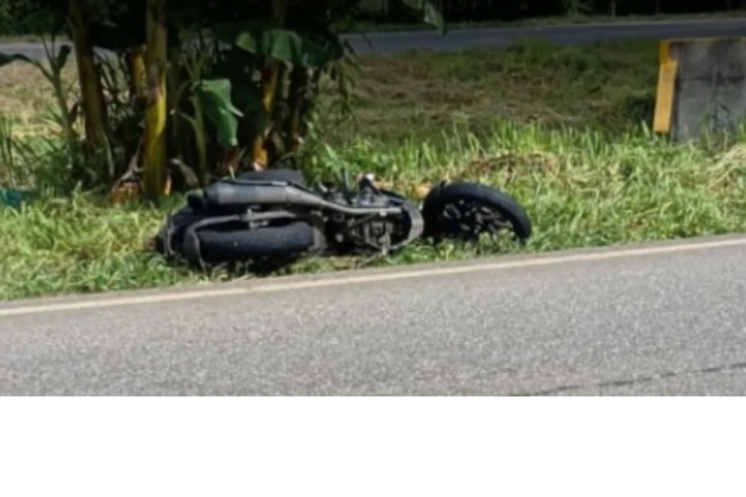 Perdió el control de la motocicleta