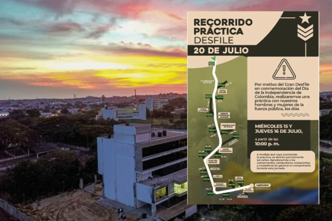 Alcaldía de Sincelejo anunció cierres viales temporales el 15 y 16 de julio por ensayos de desfile