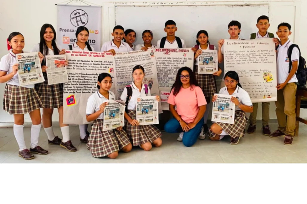 Estudiantes de la I. E. San Luis Beltrán participaron en Prensa Escuela