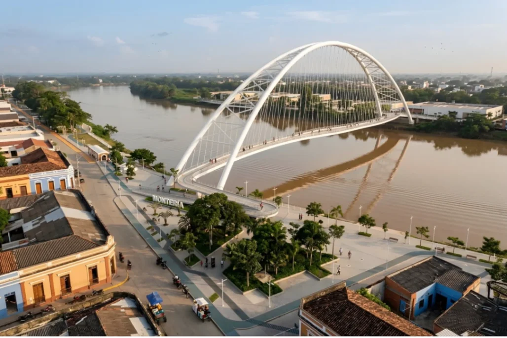 ¡De lujo! este es el diseño del puente peatonal sobre el río Sinú