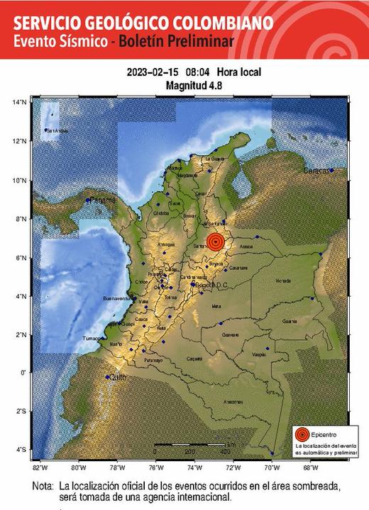 Temblor sacudió a varias zonas del país